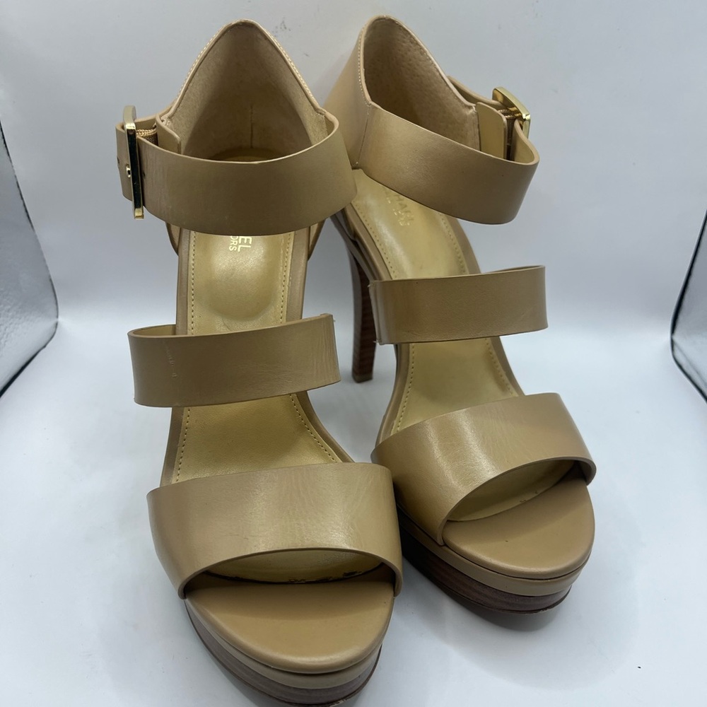 MICHAEL Michael Kors Tan Strappy Heels